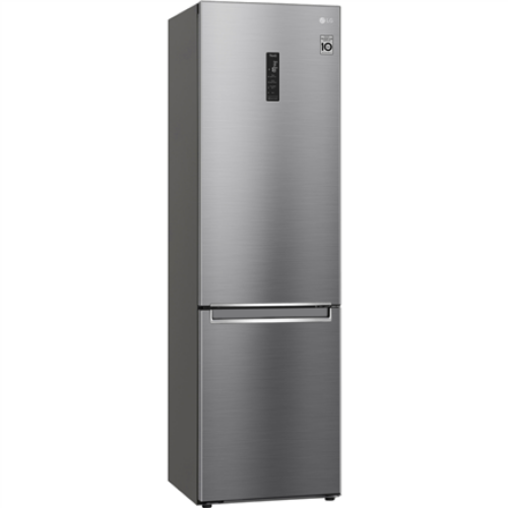 LG Refrigerator GBB62PZFGN Energy efficiency class D, Free standing, Combi, Height 203 cm, No Frost system, Fridge net capacity 233 L, Freezer net capacity 107 L, Display, 35 dB, Silver