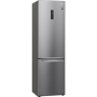LG Refrigerator GBB62PZFGN Energy efficiency class D, Free standing, Combi, Height 203 cm, No Frost system, Fridge net capacity 233 L, Freezer net capacity 107 L, Display, 35 dB, Silver