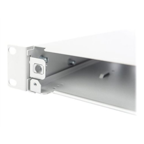 Fiber Optic Splice Box Front Panel, quick lock, 12x SC DX, 1U , DN-96200-QL , Grey