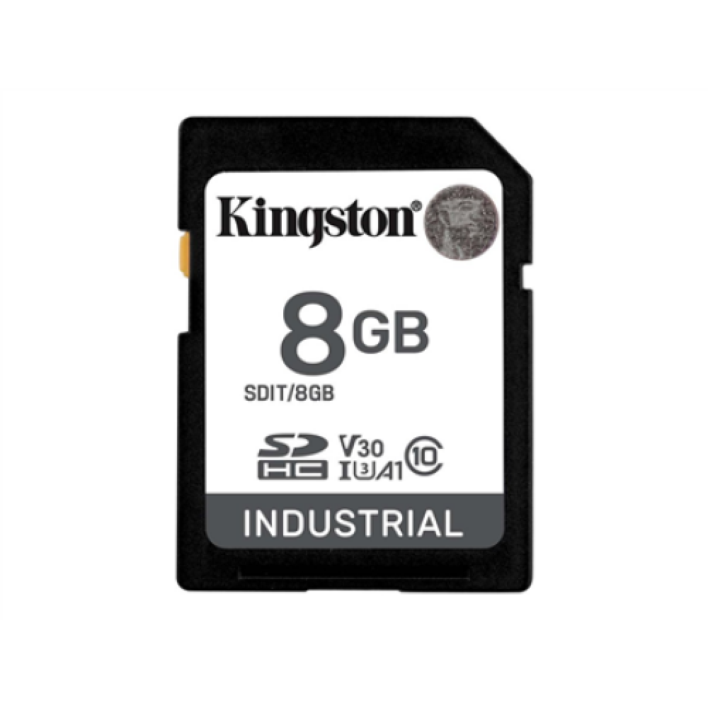 Kingston , SDHC SD , Flash Memory Card , 8 GB , Black