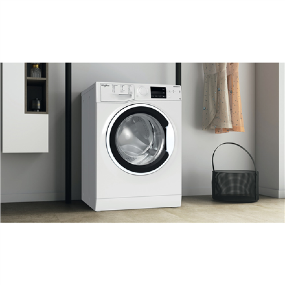 Whirlpool Washing machine , WRBSB 6249 W EU , Energy efficiency class C , Front loading , Washing capacity 6 kg , 1200 RPM , Depth 43 cm , Width 60 cm , LED , White