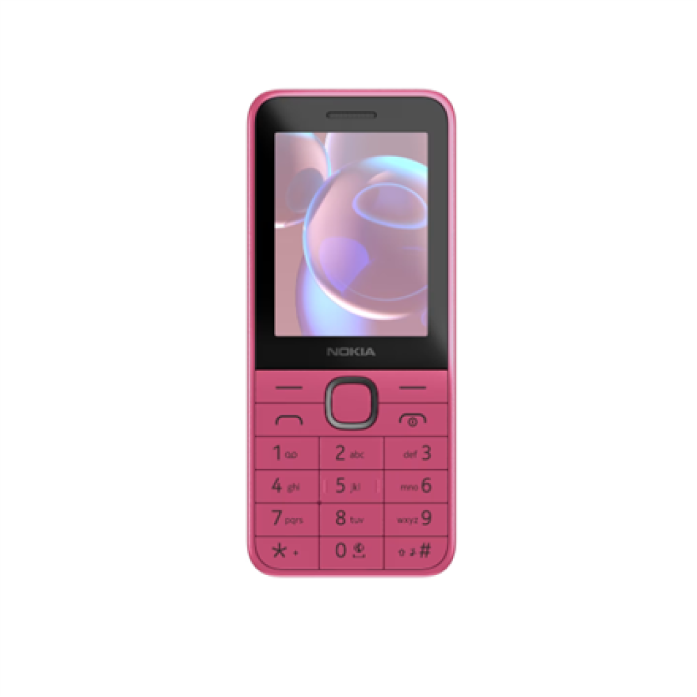 Nokia 225 4G (2024) , Pink , 2.4 , 128 MB , 64 MB , Dual SIM , Bluetooth , 5.0 , USB version USB Type-C , Main camera resolution 0.3 MP , 1450 mAh