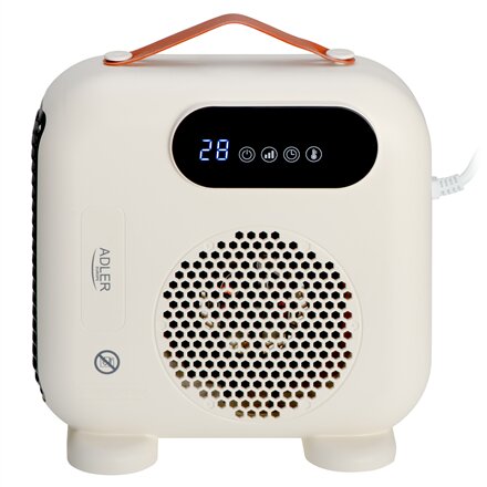 Adler LED Fan Heater with Remote Control , AD 7756 , Fan heater , 2000 W , Beige , IPX0
