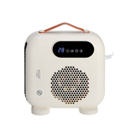 Adler LED Fan Heater with Remote Control , AD 7756 , Fan heater , 2000 W , Beige , IPX0