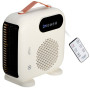 Adler LED Fan Heater with Remote Control , AD 7756 , Fan heater , 2000 W , Beige , IPX0