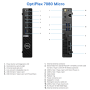 DELL Renewed Grade A , OptiPlex 7080 Micro , Intel Core i5 , i5‑10500T , 16 GB , SSD , 256 GB , Intel UHD Graphics 630 , Windows 11 Pro