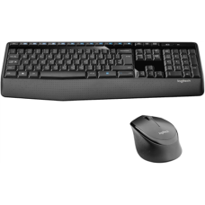 Logitech , MK345 , Keyboard and Mouse Set , Wireless , Mouse included , Batteries included , US , Black , USB , Wireless connection