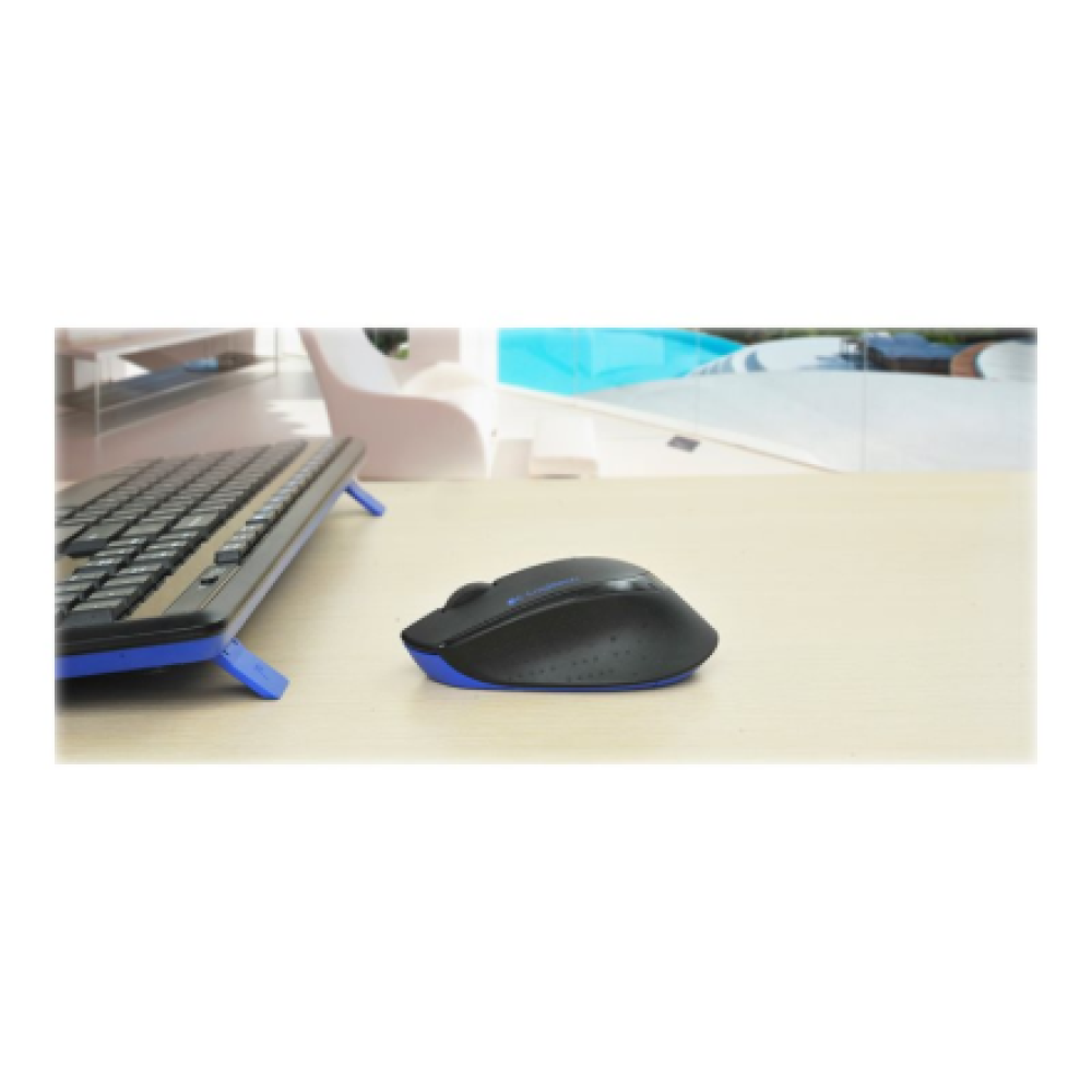 Logitech , MK345 , Keyboard and Mouse Set , Wireless , Mouse included , Batteries included , US , Black , USB , Wireless connection
