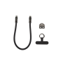 Lanberg USB-C M/M Lanyard/Keychain Cable, 0.3 m, 240 W , CA-CMCM-10LN-0003-BK