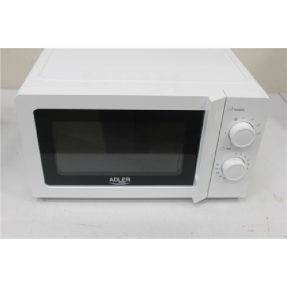 SALE OUT. Adler , AD 6205 , Microwave Oven , Free standing , 700 W , White , DAMAGED PACKAGING, SCRATCHES ON HANDLE