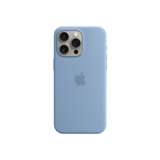 Apple iPhone 15 Pro Max Silicone Case with MagSafe - Winter Blue , Apple , iPhone 15 Pro Max Silicone Case with MagSafe , Case with MagSafe , Apple , iPhone 15 Pro Max , Silicone , Winter Blue