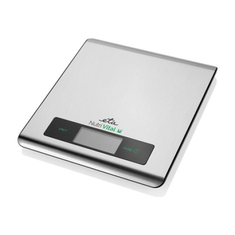ETA , Kitchen scales with smart application , Nutri Vital , Maximum weight (capacity) 5 kg , Graduation 1 g , Display type LCD , Silver