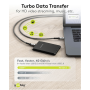 Goobay USB-C Cable, USB4, 1.8 m, bBack/Silver , USB-C to USB-C