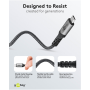 Goobay USB-C Cable, USB4, 1.8 m, bBack/Silver , USB-C to USB-C