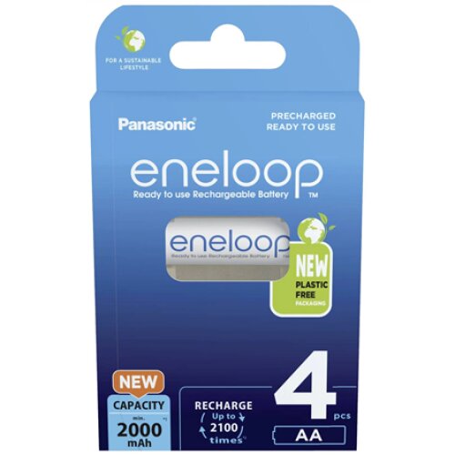 Panasonic , Rechargeable Batteries , ENELOOP BK-3MCDE/4BE , AA , 2000 mAh , 4 pc(s)