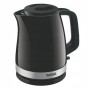 TEFAL , Kettle , KO150F30 Delfini Vision , Electric , 2400 W , 1.5 L , Plastic , 360° rotational base , Black/Stainless steel