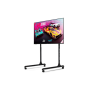 Next Level Racing Floor stand , Round Tube Freestanding Single Monitor Stand , Up to 65 , Height adjustment, Tilt , Maximum weight (capacity) 50 kg , Black
