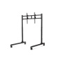 Next Level Racing Floor stand , Round Tube Freestanding Single Monitor Stand , Up to 65 , Height adjustment, Tilt , Maximum weight (capacity) 50 kg , Black