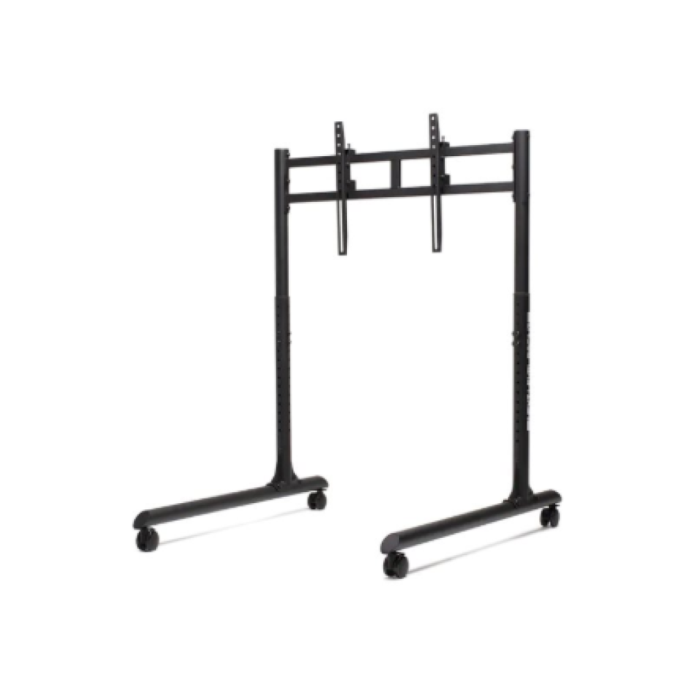 Next Level Racing Floor stand , Round Tube Freestanding Single Monitor Stand , Up to 65 , Height adjustment, Tilt , Maximum weight (capacity) 50 kg , Black