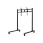 Next Level Racing Floor stand , Round Tube Freestanding Single Monitor Stand , Up to 65 , Height adjustment, Tilt , Maximum weight (capacity) 50 kg , Black