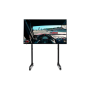 Next Level Racing Floor stand , Round Tube Freestanding Single Monitor Stand , Up to 65 , Height adjustment, Tilt , Maximum weight (capacity) 50 kg , Black