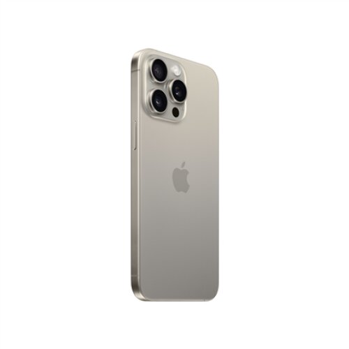 Apple , iPhone 15 Pro Max , Natural Titanium , 6.7 , Super Retina XDR display with ProMotion , 2796 x 1290 pixels , A17 Pro , Internal RAM 8 GB , 512 GB , Dual SIM , Nano-SIM and eSIM , 4G , 5G , Main camera resolution 48+12+12 MP , Secondary camera resol