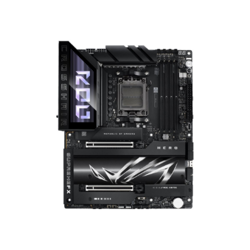 Asus ROG CROSSHAIR X870E HERO , Processor family AMD , Processor socket AM5 , DDR5 , Supported hard disk drive interfaces SATA, M.2 , Number of SATA connectors 4