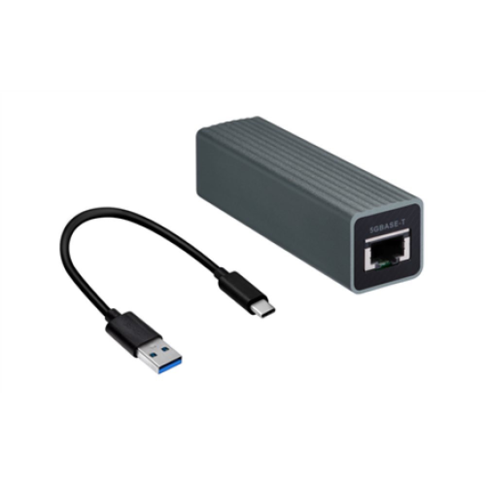 QNAP USB 3.2 Gen 1 to 5GbE Adapter QNA-UC5G1T Data RJ-45 100/1000/2500/5000 Mbit/s 5 to 45 USB-C