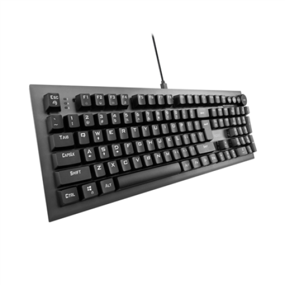 NOXO , Conqueror , Gaming keyboard , Mechanical , EN , Black , Wired , m , 1190 g , Blue Switches