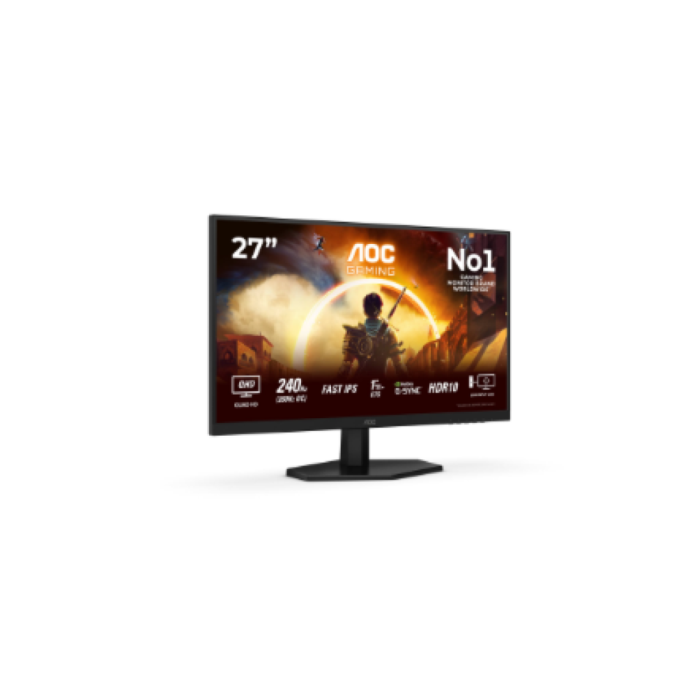 AOC , Q27G42ZE , 27 , IPS , QHD , 16:9 , 260 Hz , 1 ms , 2560 x 1440 pixels , 300 cd/m² , HDMI ports quantity 1 , Black
