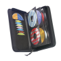 Case Logic , CD Wallet , 72 discs , Black , Nylon , Wallet holds 72 CDs or 32 with liner notes;Innovative Fast-File pockets allow quick storage and immediate access to 8 additional favorite or now playing CDs or DVDs;Patented ProSleeves® provide ultra pro