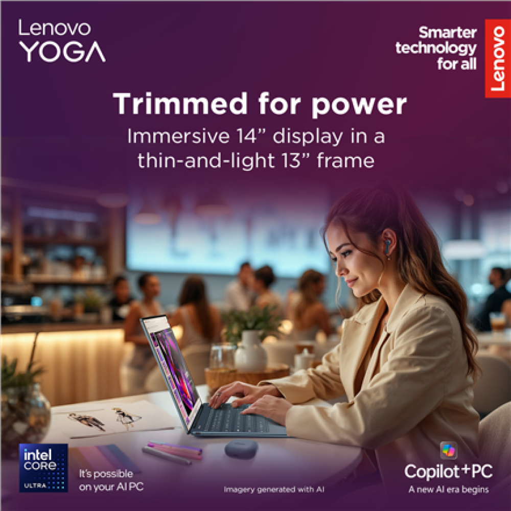 Lenovo Yoga Slim 9 14ILL10 , Tidal Teal , 14 , OLED , Touchscreen , 4K WQUXGA , 3840 x 2400 pixels , Glossy , Intel Core Ultra 7 , 258V , 32 GB , Soldered LPDDR5x , Solid-state drive capacity 1000 GB , Intel Arc Graphics 140V , Windows 11 Pro , 802.11be ,