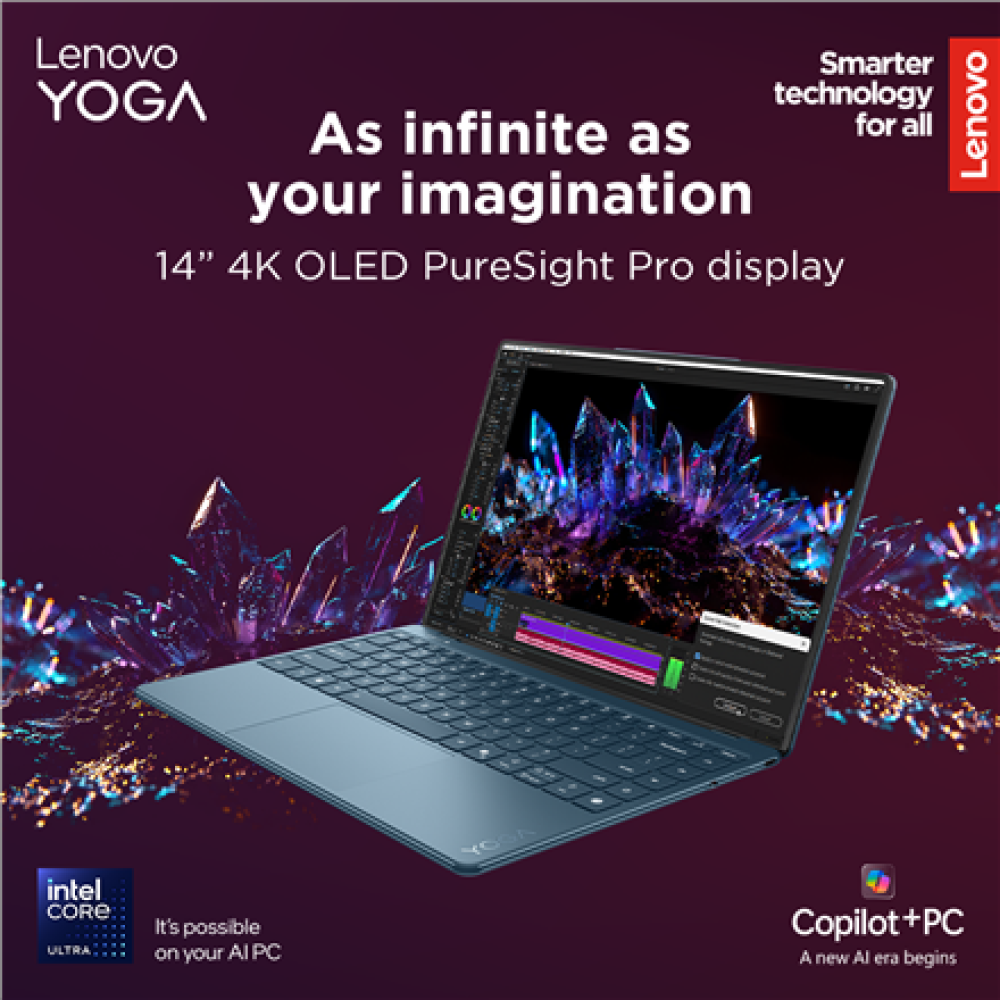 Lenovo Yoga Slim 9 14ILL10 , Tidal Teal , 14 , OLED , Touchscreen , 4K WQUXGA , 3840 x 2400 pixels , Glossy , Intel Core Ultra 7 , 258V , 32 GB , Soldered LPDDR5x , Solid-state drive capacity 1000 GB , Intel Arc Graphics 140V , Windows 11 Pro , 802.11be ,