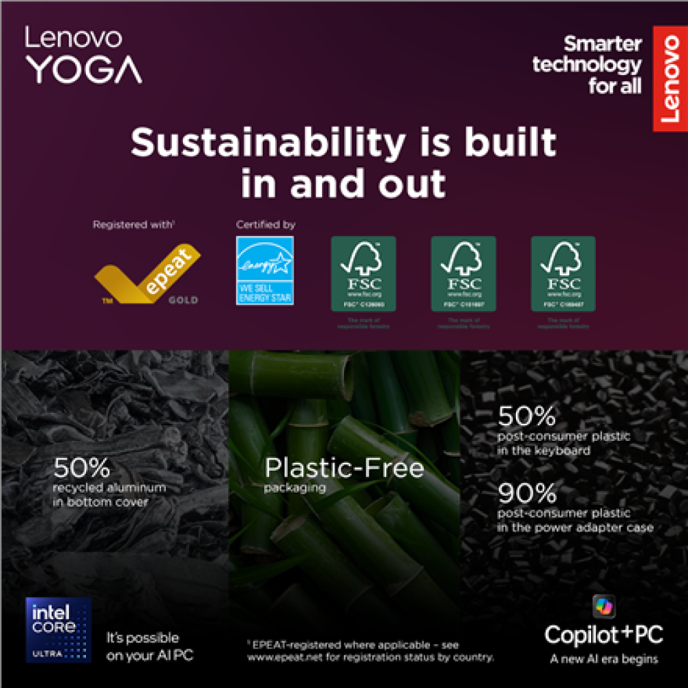 Lenovo Yoga Slim 9 14ILL10 , Tidal Teal , 14 , OLED , Touchscreen , 4K WQUXGA , 3840 x 2400 pixels , Glossy , Intel Core Ultra 7 , 258V , 32 GB , Soldered LPDDR5x , Solid-state drive capacity 1000 GB , Intel Arc Graphics 140V , Windows 11 Pro , 802.11be ,