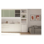 Candy Refrigerator , CNOQ2S58EW , Energy efficiency class E , Free standing , Larder , Height 85 cm , Fridge net capacity 100 L , Freezer net capacity 14 L , 37 dB , White
