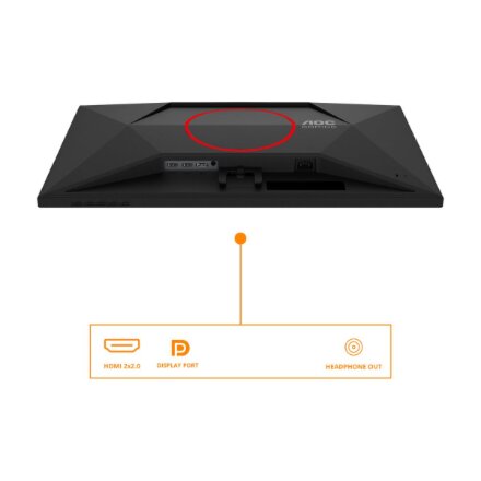 AOC , 27G4HRE , 27 , Fast IPS , FHD , 16:9 , 200 Hz , 1 ms , 1920 x 1080 pixels , 300 cd/m² , HDMI ports quantity 2 , Black