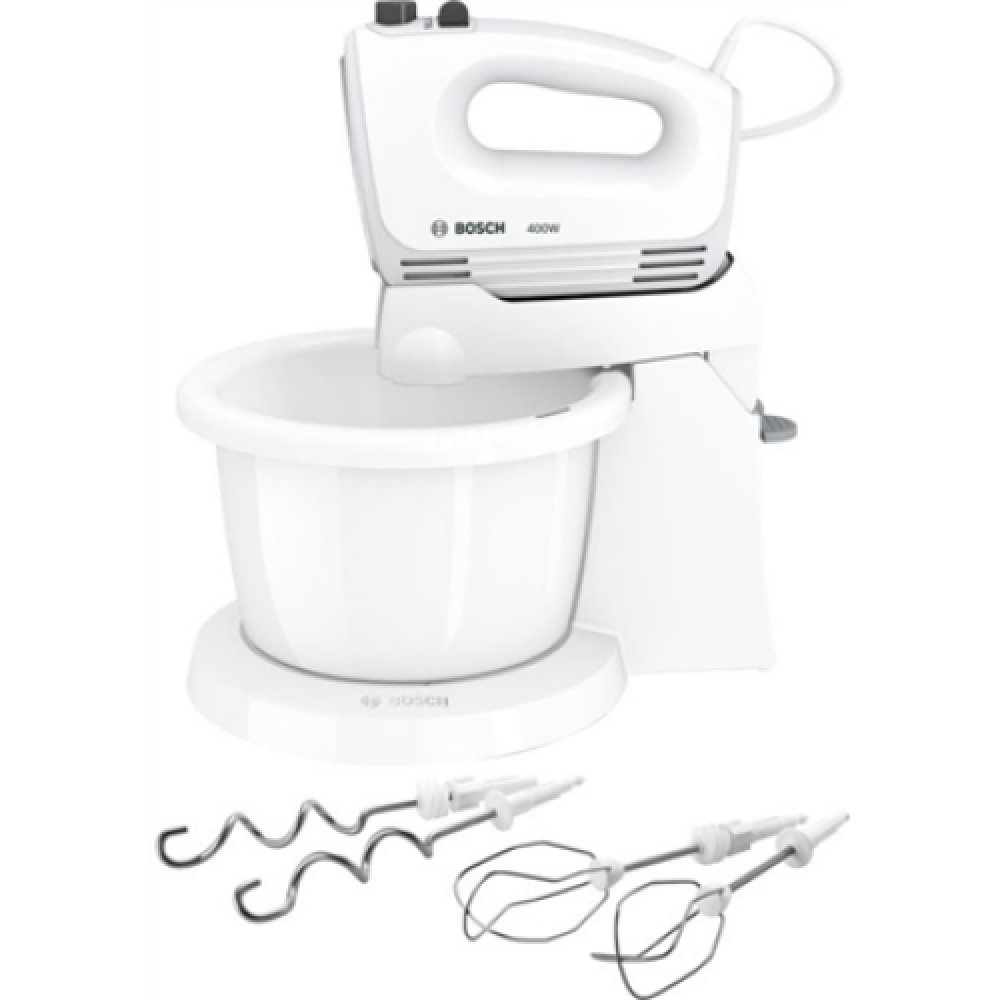 Bosch , Mixer , CleverMixx MFQ2600X , Mixer with bowl , 400 W , Number of speeds 4 , Turbo mode , White