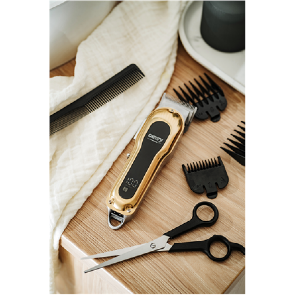 Camry Hair clipper with LCD display , CR 2844 , Cordless , Number of length steps 4 , Gold