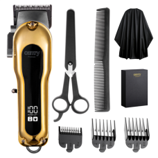 Camry Hair clipper with LCD display , CR 2844 , Cordless , Number of length steps 4 , Gold