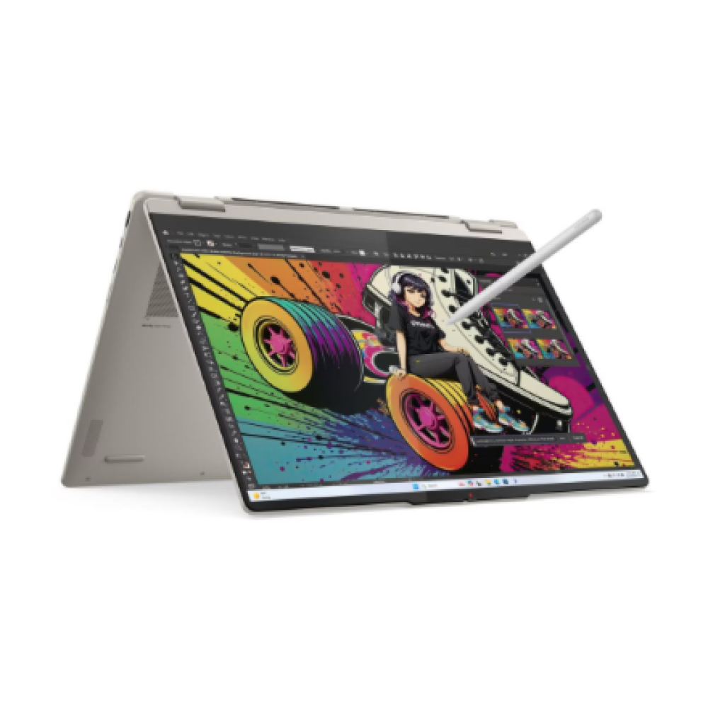 Lenovo Yoga 7 2-in-1 16AKP10 , Seashell , 16 , OLED , Touchscreen , 2.8K WQXGA+ , 2880 x 1800 pixels , AMD Ryzen AI 7 , 350 , 16 GB , Soldered LPDDR5x , Solid-state drive capacity 1000 GB , AMD Radeon 860M Graphics , Windows 11 Home , 802.11be , Bluetooth