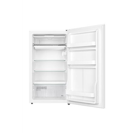 Midea Refrigerator , MDRD143FGE01 , Energy efficiency class E , Free standing , Larder , Height 86 cm , Fridge net capacity 93 L , 39 dB , White