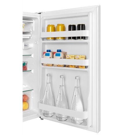 Midea Refrigerator , MDRD143FGE01 , Energy efficiency class E , Free standing , Larder , Height 86 cm , Fridge net capacity 93 L , 39 dB , White