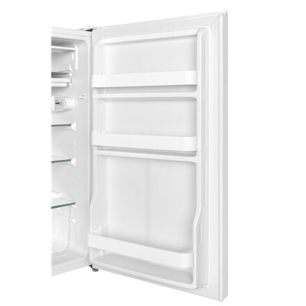 Midea Refrigerator , MDRD143FGE01 , Energy efficiency class E , Free standing , Larder , Height 86 cm , Fridge net capacity 93 L , 39 dB , White