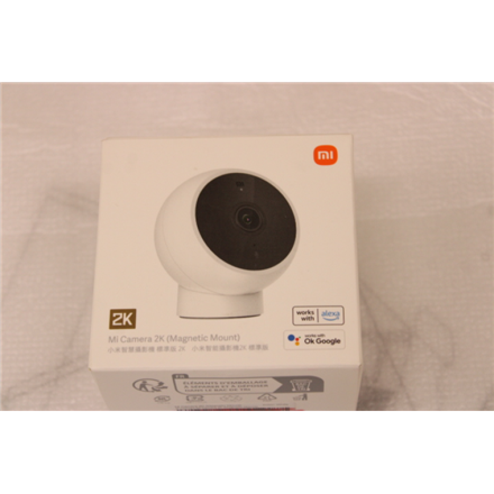 SALE OUT. Xiaomi Mi Camera 2K (Magnetic Mount) , Xiaomi Mi Camera 2K , 3 month(s) , 3 MP , H.265 , MicroSD , USED AS DEMO, MISSING ACCESSORIES