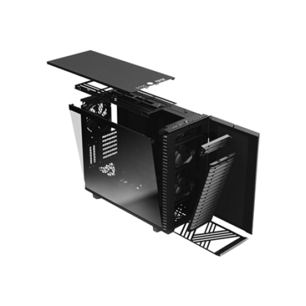 Fractal Design Define 7 TG Dark Tint Side window Black E-ATX Power supply included No