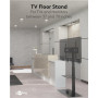 Goobay Floor stand , TV Floor Stand Basic, Size L , Swivel , 37-70 , Maximum weight (capacity) 40 kg , Black