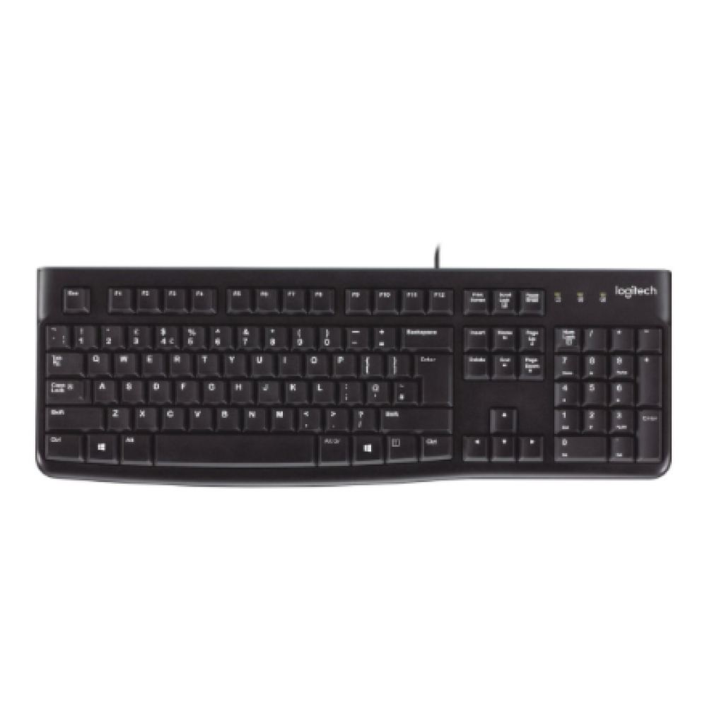 LOGITECH K120 Corded Keyboard black USB (US) , Logitech