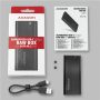 AXAGON External USB-C 3.2 Gen 2 metal box for M.2 SATA SSD disks , EEM2-SBC