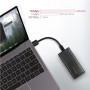 AXAGON External USB-C 3.2 Gen 2 metal box for M.2 SATA SSD disks , EEM2-SBC