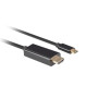 Lanberg USB-C to HDMI Cable, 1 m 4K/60Hz, Black , Lanberg , USB-C to HDMI Cable , CA-CMHD-10CU-0010-BK , 1 m
